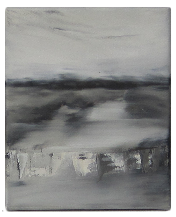 Maleri af Anke Wohlfart: U/T, 18×22 cm