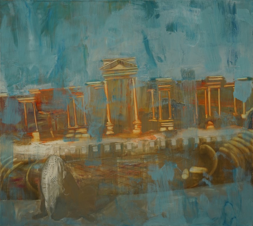 Bent Hedeby Sørensen, Palmyra, 81x91cm – olie, 13000kr