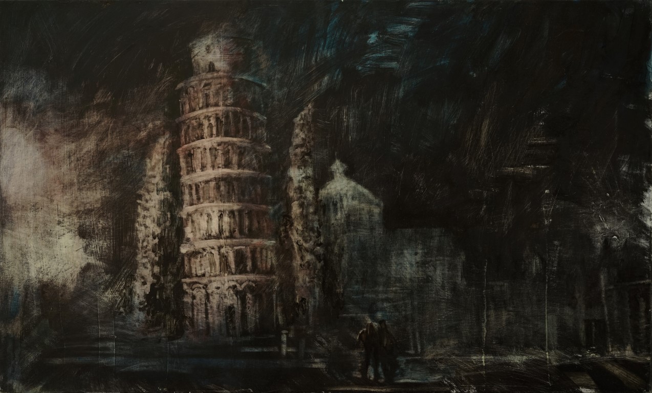 Bent Hedeby Sørensen, Pisa , 30x60cm, 12000kr