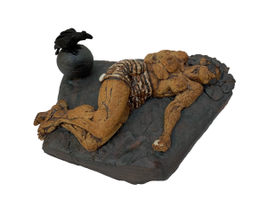 Skulptur af Rikke Stiig: Ravnemor II