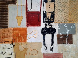 Maleri af kunstner Kjeld Ulrich: U/T