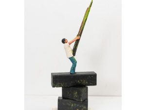 Skulptur af Frank Paul.