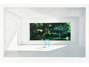 Anette Harboe Flensburg - Det blå træ 60x90
