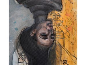 Maleri af kunstner Anne Ditte: Pilot