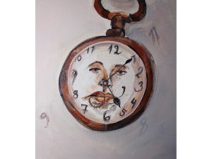 Maleri af kunstner Anne Ditte: Time