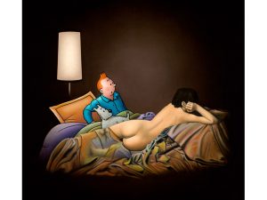 Waking up - grafik af Ole Ahlberg