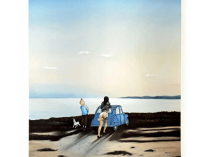 Grafik Morning has broken af kunstner Ole Ahlberg