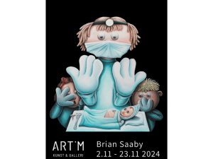 Udstillingsplakat med Brian Saaby 50x70 cm