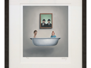 Grafik "Bath Tub Party" af Ole Ahlberg