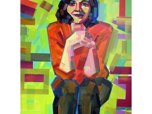 Maleri af Piotr Kachny: Margar Heat Wave (Maggie Gyllenhaal)