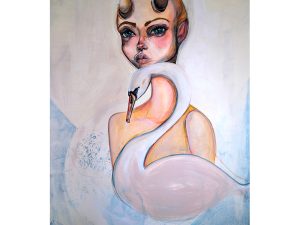 Maleri af Anne Ditte: Svanen