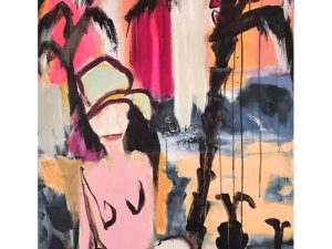 Maleri af kunstner Inge Hørup: View With Dreams