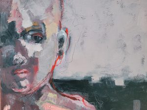 Maleri af Ingerlise Vikne: Uden titlel 63 x 70