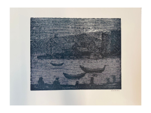 Grafik af Svend Åge Madsen: u/t, 56x74 cm
