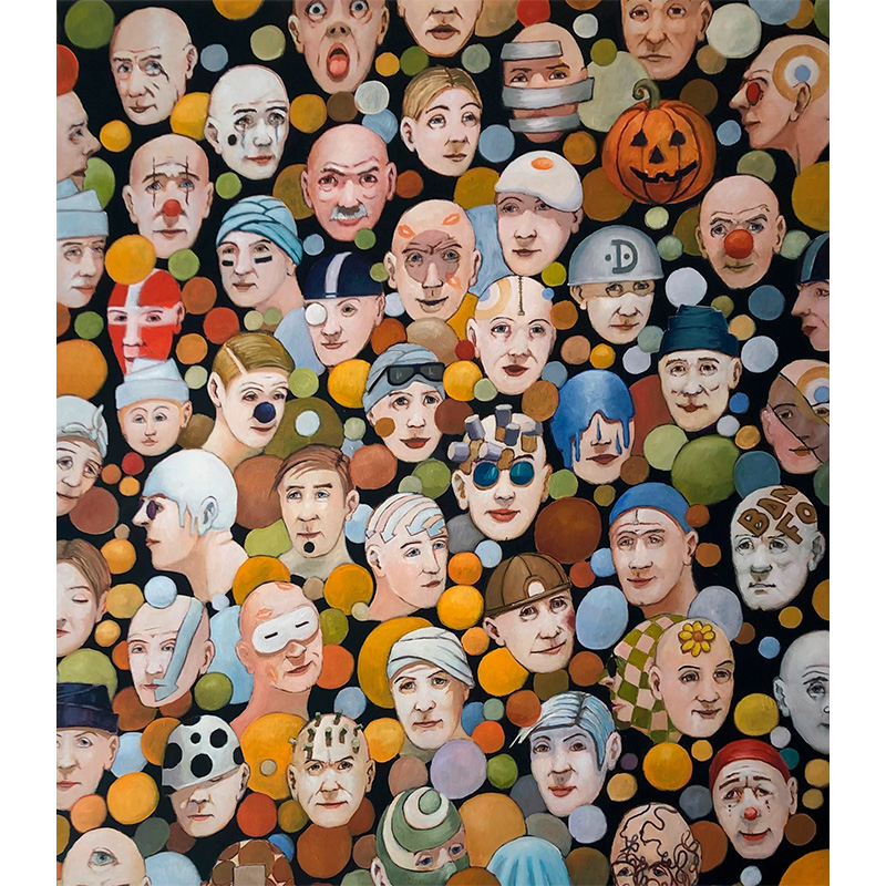 Maleri med mange ansigter af Steen Kirkegaard Erichsen