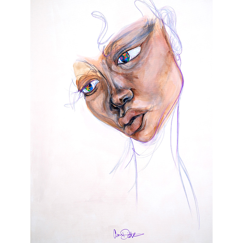 Maleri af Anne Ditte - Madness - 120x80