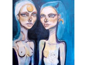 Maleri af Anne Ditte - Pierces 150x100