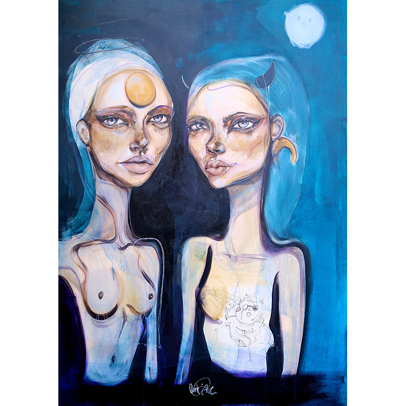 Maleri af Anne Ditte - Pierces 150x100