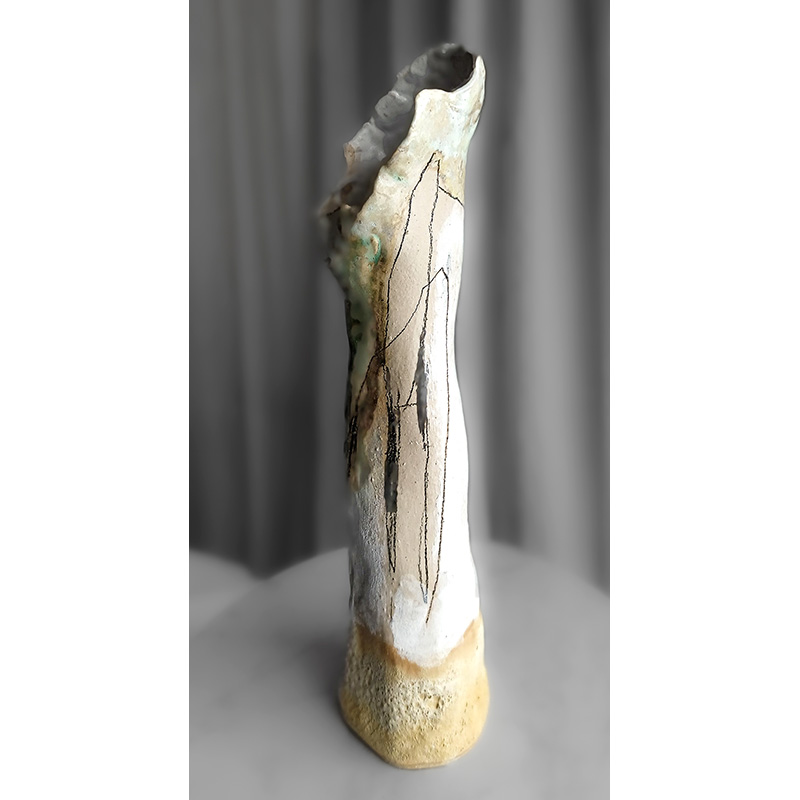 Keramikvase af Thim Rohde - Højde 37 cm