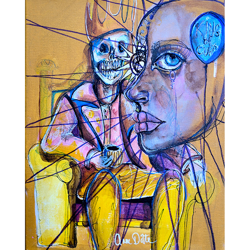Anne Ditte - King of cups - 30x24 cm