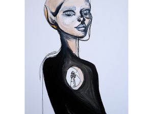 Maleri af Anne Ditte - Lyset - 90x80 cm