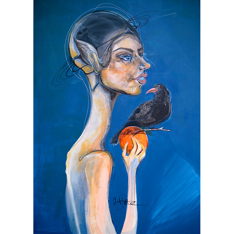 Maleri af Anne Ditte - Two of cups - 130x100 cm